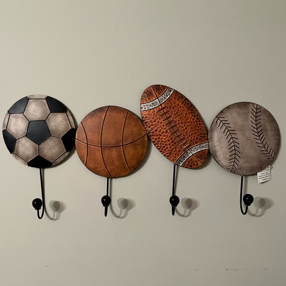 Hobby Lobby Wall Decor Nwt Sports Theme Coat Hooks Poshmark